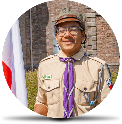 Olivier portret kolo i cien